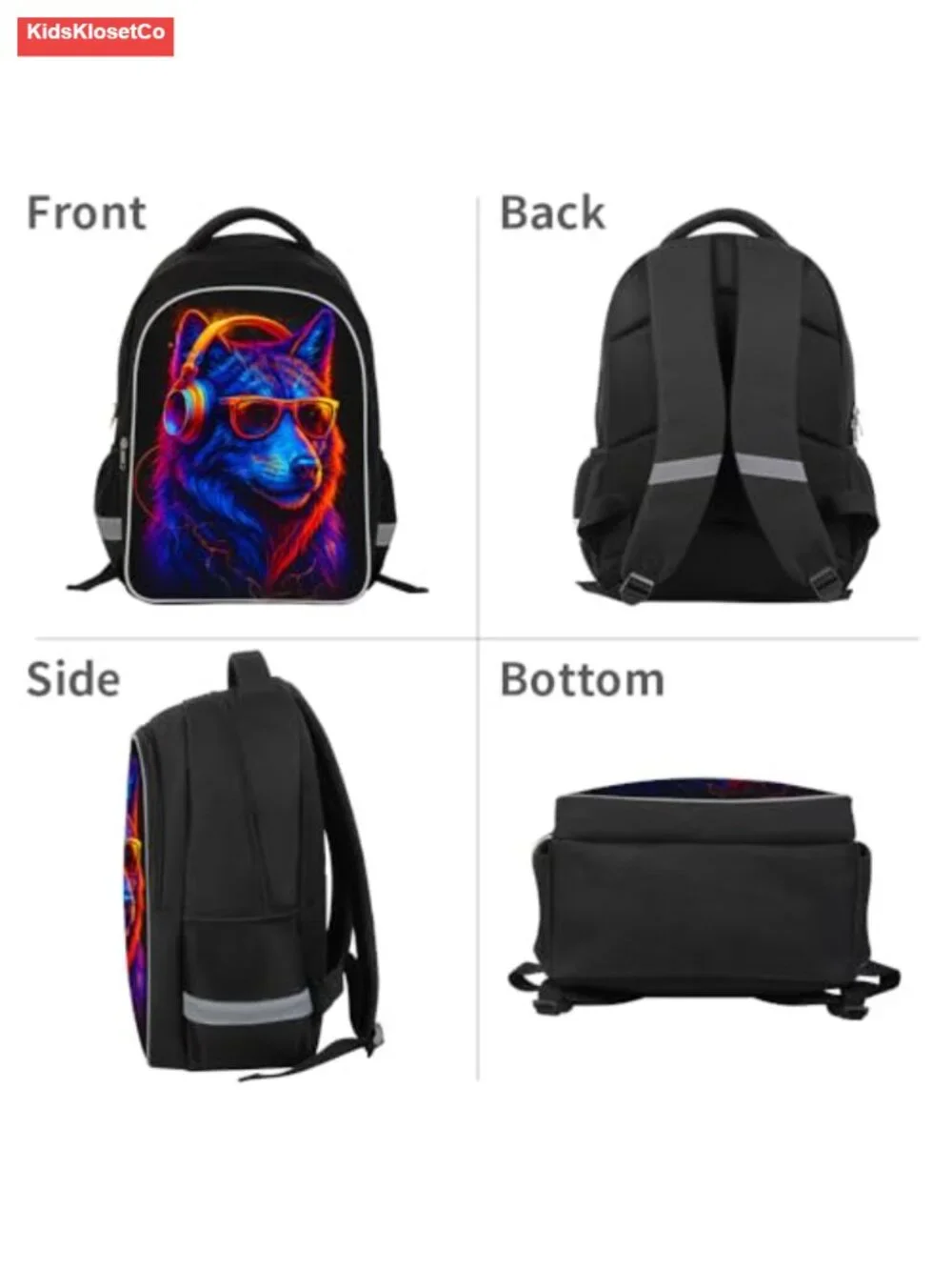 Ergonomic School Backpack for Kids Boys Girls - Lightweight Laptop Bookbag with